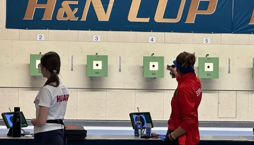 Gloria Sánchez Zarzoso, en una competición