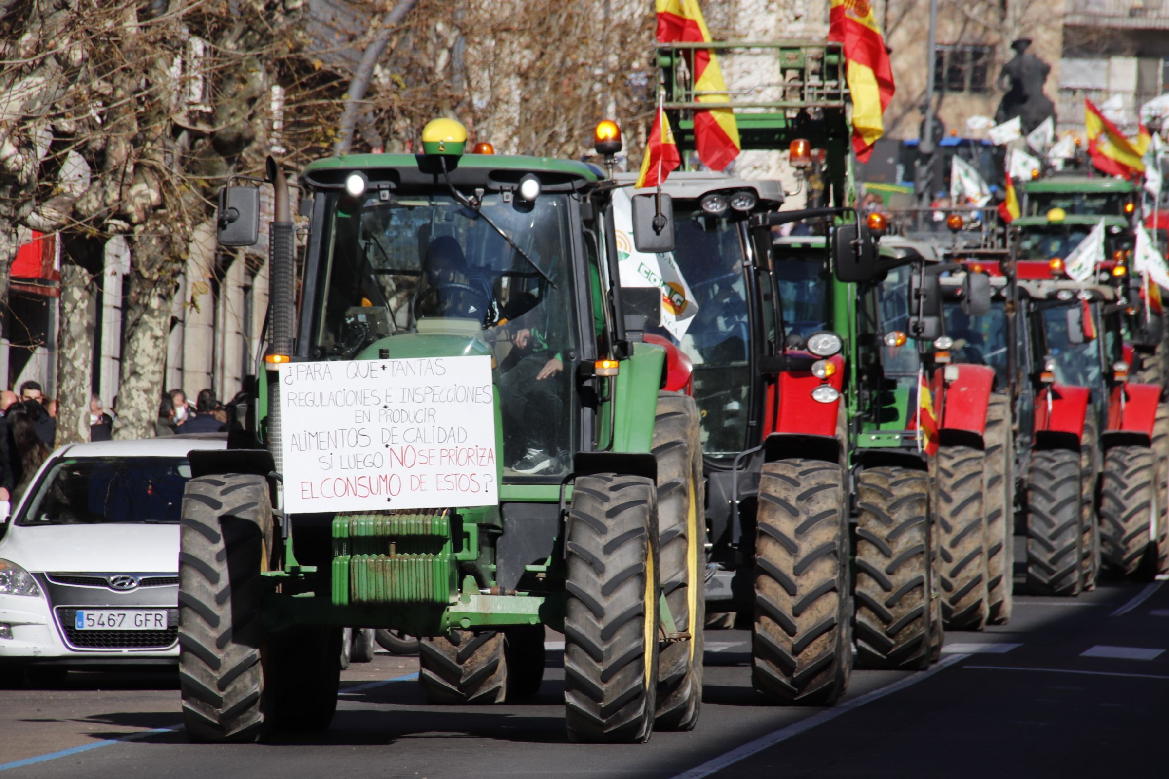 Tractorada en Salamanca | Foto de archivo Andrea M.