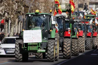 Tractorada en Salamanca | Foto de archivo Andrea M.