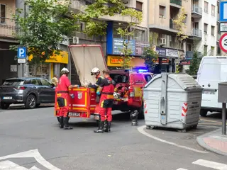 Intervención de los bomberos en Torres Villarroel