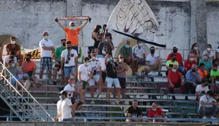 Aficionados del Ciudad Rodrigo en el Francisco Mateos | FOTO SALAMANCA24HORAS.COM