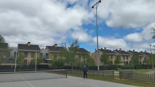 Santa Marta ilumina la zona deportiva de La Raqueta | Ayuntamiento de Santa Marta de Tormes