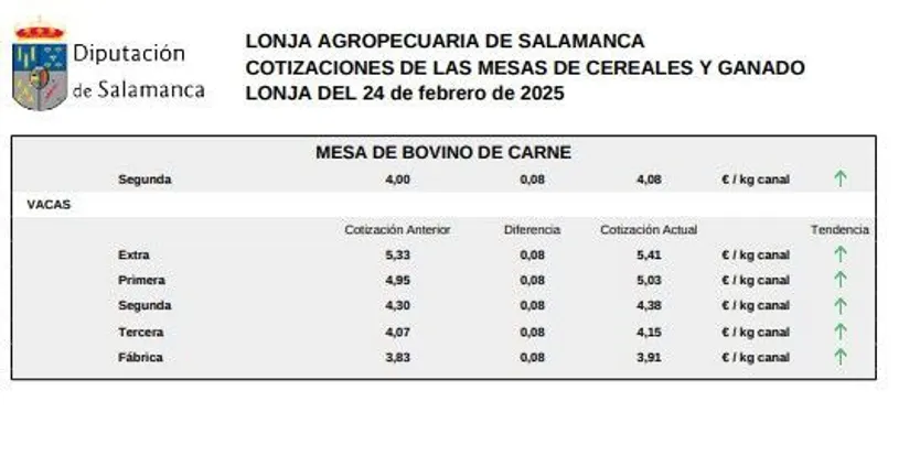 Mesa bovino de carne 1 lonja 24 febrero 2025