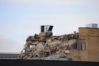 Avance de las obras de demolición del Clínico a fecha de 27 de enero de 2023