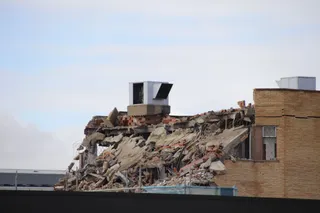 Avance de las obras de demolición del Clínico a fecha de 27 de enero de 2023