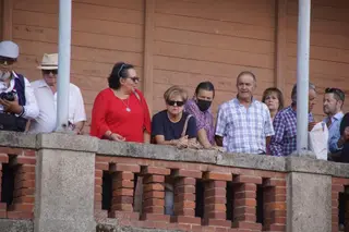 Así ha sido el ambiente en el patio de cuadrillas de La Glorieta, este viernes, antes de la corrida de Galache. Fotos Juanes