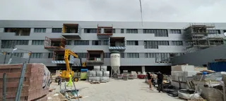 Isabel Blanco, visita las obras de la nueva Residencia Puente Ladrillo