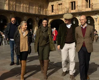 Macarena Olona en Salamanca junto a sus excompañeros de Vox
