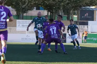 Aizpiri, ante el Palencia Cristo Atlético | FOTO SALAMANCA24HORAS.COM