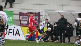 Movilla, durante el partido entre Unionistas y Zamora de la pasada temporada | FOTO SALAMANCA24HORAS.COM
