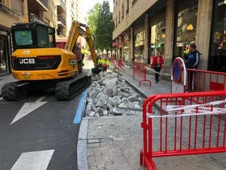 Obras Cuesta del Carmen, restos escombros. Foto S24H