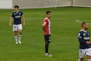 Dani Hernández, en el Zamora - Marino de Luanco.
