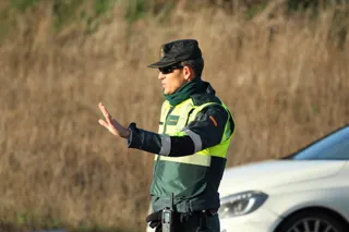 Control de tráfico de la Guardia Civil. Foto de archivo