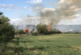 Incendio en Santa Marta | Foto Samuel Mellado