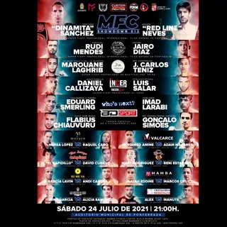 Cartel de la velada.