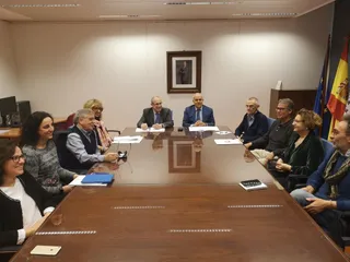Profesores honoríficos colaboradores. Fotografía de archivo