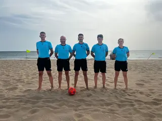 Vicente Moral, colegiado del choque entre la selección de Canarias y la de la Comunidad Valenciana