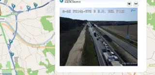 Un accidente provoca largas retenciones en la A-62 a la altura de San Miguel del Pino