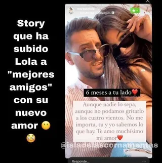 Lola hace un spoiler en su Instagram y desvela el final de La Isla de las Tentaciones