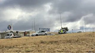 Accidente en la rotonda de E.Leclerc