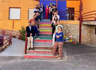 Jóvenes de Castilla y León y Portugal debaten sobre el futuro europeo en Aldeadávila de la Ribera