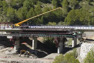 César Sánchez | ICAL - Obras de reconstrucción del viaducto O Castro (León), de la autovía A6 en sentido A Coruña