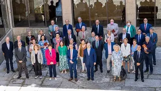 Acto de homenaje al personal docente e investigador de la USAL que alcanza la jubilación este curso