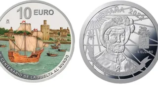 Moneda de 10 euros que conmemora el quinto centenario de la vuelta al mundo de Juan Sebastián Elcano | Numismática Visual