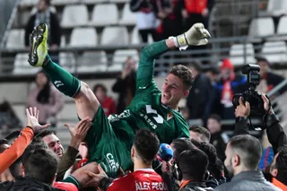 Tanis Marcellán, en un encuentro con el Real Murcia / FOTO: Real Murcia.