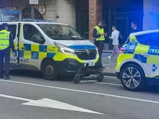 Accidente en Gran Vía