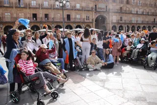 Día Mundial de la Parálisis Cerebral por parte de ASPACE. Foto de archivo