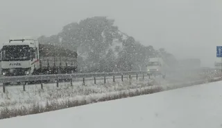 Imagen de archivo de la A-66 con nieve