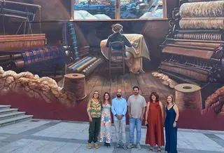 Inauguración del nuevo mural en Béjar 
