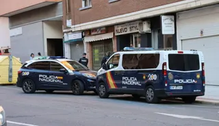 Policía Nacional en la Carretera Ledesma. Foto de archivo