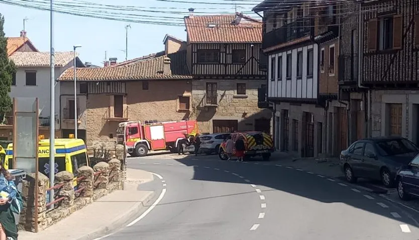 Bomberos en La Alberca durante el Viernes Santo