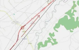 Fomento reconstruirá el pilar dañado en la A-62, tras el choque de un camión en Villaquirán