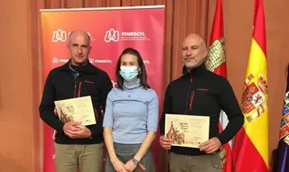 Simón Lucas, María Perrino (Directora General de Deportes CyL) y José Carlos Prats. Foto cedida.