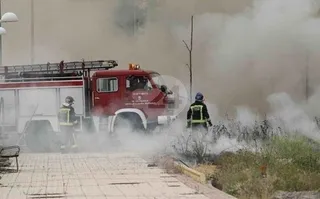 Susto en el puente Sánchez Fabrés por un pequeño fuego