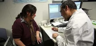 Médico de familia. Foto de archivo