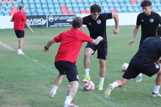 Imagen de un entrenamiento del Salamanca CF UDS.