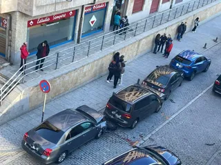 Accidente múltiple en la cuesta de San Blas (2)