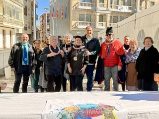Fiesta del Mondongo en Guijuelo, elaboración de chorizos y degustación. Ayuntamiento de Guijuelo