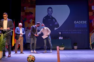 Chema Sánchez, galardonado en la Gala del Deporte de Benavente.