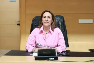 La procuradora salmantina Rosa Rubio en la Comisión de Movilidad y Transformación Digital de las Cortes