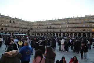 Lleno en la Plaza Mayor de Salamanca por los ‘therian’