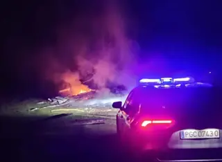 Incendio en Masuecojunto a la Guardia Civil