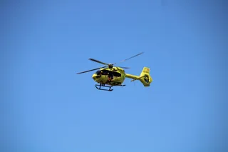 El helicóptero del 112 en labores de rescate. Foto de archivo