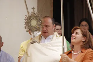 Calvarrasa de Abajo. Misa Corpus y procesión