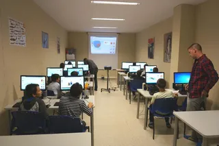 Exhibición robótica en Villares