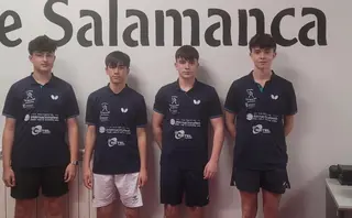 Daniel Cabezas, Alberto Zorita, Adolfo Prieto y Martin Sevillano, de Gossima, en el Open de Primavera de Salamanca